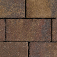 Topklinkers Betonstraatsteen 21x10.5x8 Rood/Bruin
