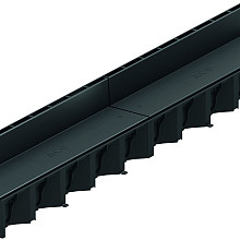 Aqualine sleufgoot 1000 mm. Zwart LET OP 2 cm
