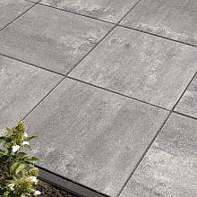 Fibraton 60x60x4 Zwart/Grijs