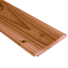 Douglas geschaafd Dakbeschot  - Enkellips 1.8 x 17 x 400 cm