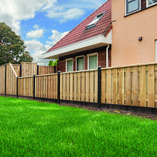 Hoekpaal antraciet *lichtgewicht  8.5 x 8.5 x 277 cm betonpaal