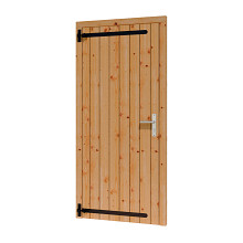 Enkele deur + kozijn met voorgefreesd slotgat  x 914 x