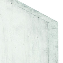 Onderplaat wit/grijs voor betonpaal 3.5 x 25x184 cm
