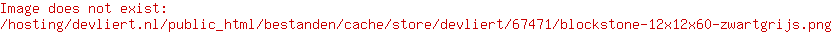 Blockstone 15x15x30 - Grijs/Zwart
