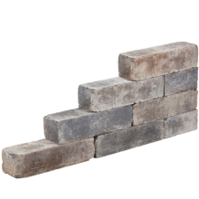 Blockstone 15x15x30 - Bruin/Beige/Zwart