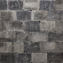 Koppelstone 20x20x6 Zwart/Grijs