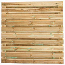 Tuinscherm geïmp. 21 planks (19+2) - Breda 180x180cm horizontaal - schutting