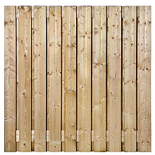Tuinscherm vuren geïmp. 21 planks (19+2) - Azewijn 180x180cm - schutting