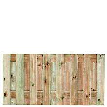Tuinscherm geïmp. 17 planks (15+2) - Coevorden 90x180cm - schutting