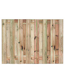 Tuinscherm geïmp. 17 planks (15+2) - Coevorden 130x180cm - schutting