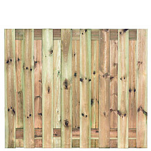 Tuinscherm geïmp. 17 planks (15+2) - Coevorden 150x180cm - schutting