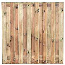 Tuinscherm geïmp. 17 planks (15+2) - Coevorden 180x180cm - schutting