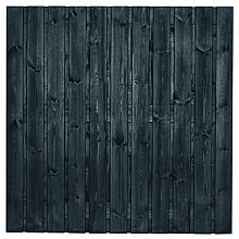 Tuinscherm zwart gesp. 23 planks (21+2) - Dresden 180x180cm - schutting