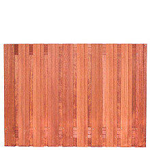 Tuinscherm hardhout 21 planks (19+2) - Dronten 180 x 130 - schutting