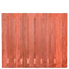 Tuinscherm hardhout 21 planks (19+2) - Dronten 180 x 150 - schutting