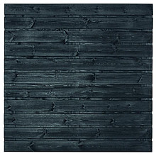 Tuinscherm zwart gesp. 23 planks (21+2) - Fulda 180x180cm horizontaal - schutting
