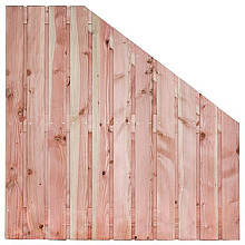 Tuinscherm lariks 23 planks (21+2) - Harz 180/90x180cm VERLOOP - schutting