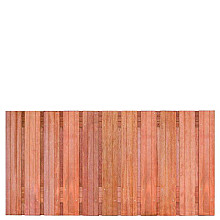 Tuinscherm hardhout 23 planks (21+2) - Hoorn 180 x 90 -schutting
