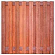Tuinscherm hardhout 17 planks (15+2) - Kampen 180x180cm - schutting