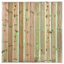Tuinscherm geïmpregneerd 11 planks - Losser H180xB180cm fijnbezaagd - schutting