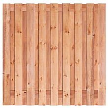 Tuinscherm Red Class Wood (17+2) 19-pl. - Tanger 180x180cm - schutting