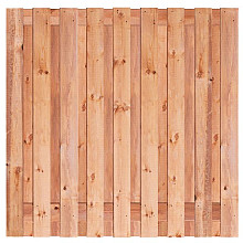 Tuinscherm Red Class Wood (17+2) 19-pl. - Tanger 180x180cm - schutting