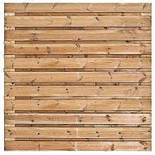 Tuinscherm geïmp. 23 planks (21+2) - Tilburg 180x180cm horizontaal - schutting