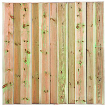 Tuinscherm geïmpregneerd 11 planks - Twente 180x180cm geschaafd - schutting