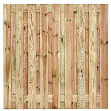 Tuinscherm geïmp. 19 planks (17+2) - Vasse 180x180cm - schutting