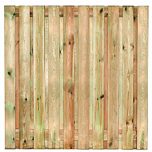 Tuinscherm geïmp. 21 planks (19+2) - Venray H180xB180cm (17mm) - schutting