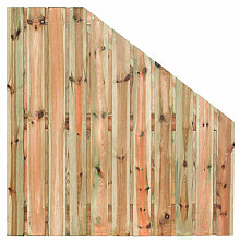 Tuinscherm geïmp. 23 planks (21+2) - Zaltbommel 180/90x180cm VERLOOP - schutting