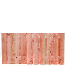 Tuinscherm lariks 21 planks (19+2) - Zwarte Woud 90x180cm - schutting