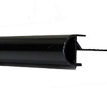 Aluminium daktrim KRAAL 26x45x2500 mm - ZWART
