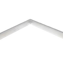 Aluminium binnenhoek 45x45 mm daktrim