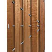 Deur met frame Universeel hardhout 180x100 poort