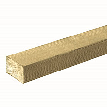 Geïmpregneerd vuren geschaafde balk - 4.4x7x420 cm balk