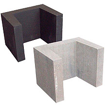 U-element 40x40x50 grijs