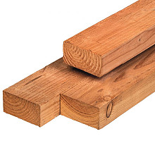 Douglas paal fijnbezaagd 5x10x400 cm