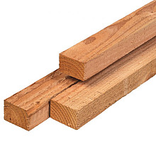Douglas paal fijnbezaagd 4.5x7.5x300 cm