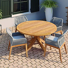 Tuinset teak - Tafel rond
