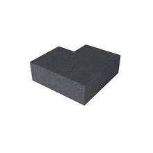 Schellevis hoekstuk trapelementen buiten 90° antraciet 40x20