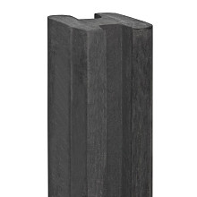 Berton©-E-sleufpaal 10x10 antraciet - 10x10x270cm eindmodel - Eems-serie