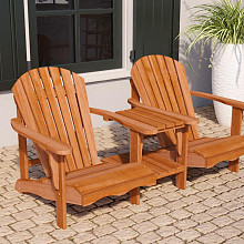 Hardhouten loveseat - Relax
