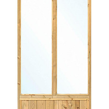 Glaswand geïmpregneerd dubbel - Wandmodule B97xH200cm