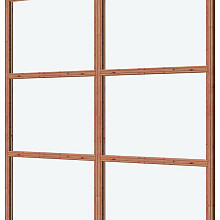 Glaswand De Luxe onbehandeld - type P 198x230cm