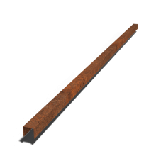 Cortenstaal overzetprofiel 5x5x5cm (lengte 240 cm)