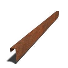 Cortenstaal overzetprofiel 15x6x5cm (lengte 240 cm)