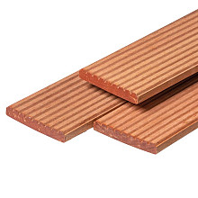 Bangkirai hardhout vlonderplank 2,1 x 14,5 x 395cm