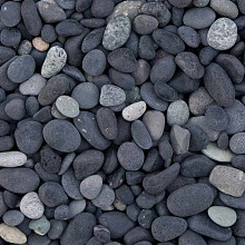 Beach pebbles zwart 8-16 - 750KG - MBB
