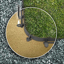 Flex kantopsluiting op rol 14 cm Zwart 10 meter !!!!